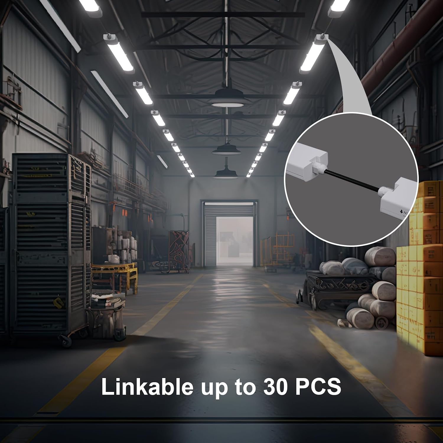 Thumbnail 1 de Amdelne LED Batten Light 18W, 2ft linkable