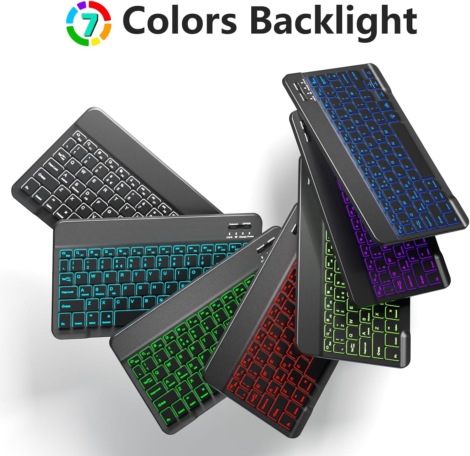 Detalle de Vobafe Bluetooth keyboard and mouse set UK layout
