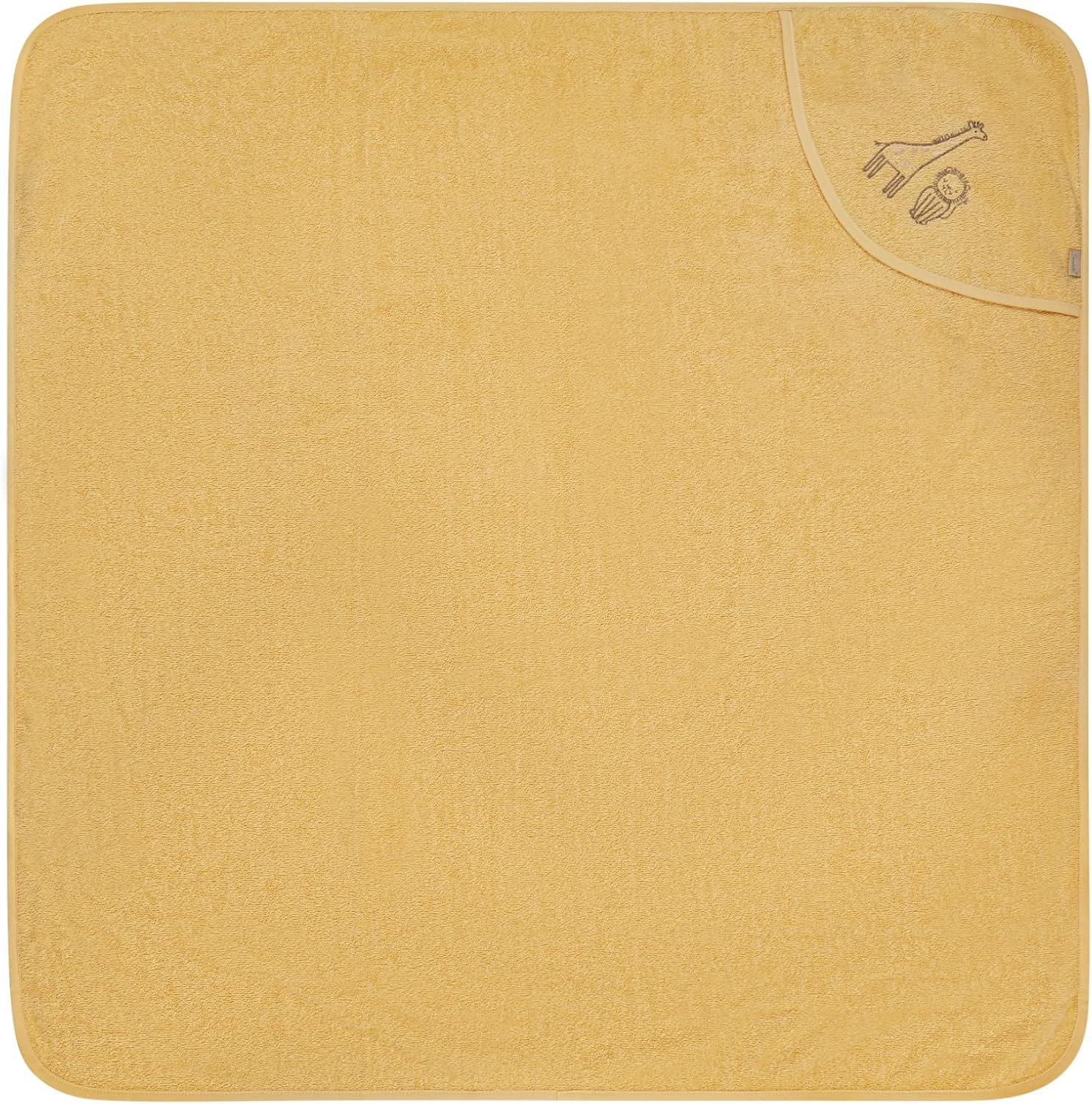 Detalle de Sterntaler 7122528 badhanddoek met capuchon, 100 x 100 cm, katoen, oker