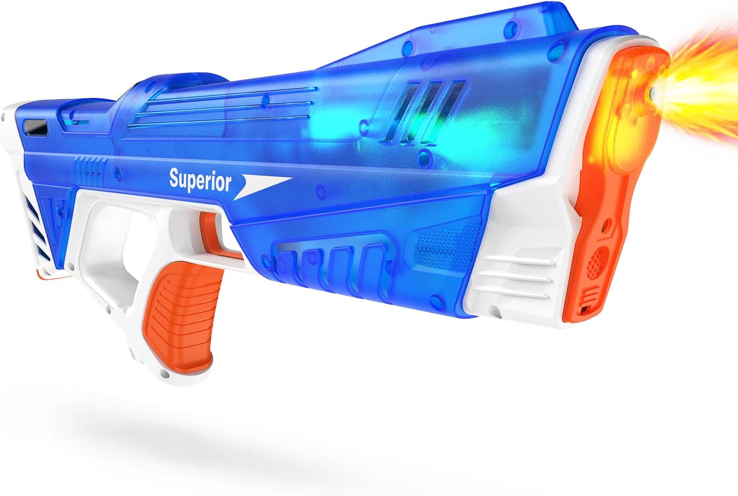 Detalle de Electric Water Gun for Kids with LED Muzzle – 8–10m Range, USB Rechargeable