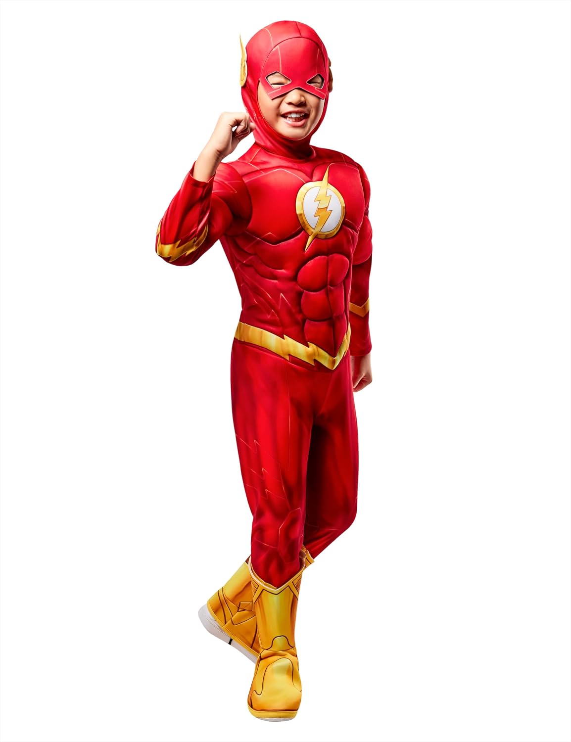 Detalle de Rubies The Flash Costume for Kids, Boys’ Medium 7/8, Padded Jumpsuit
