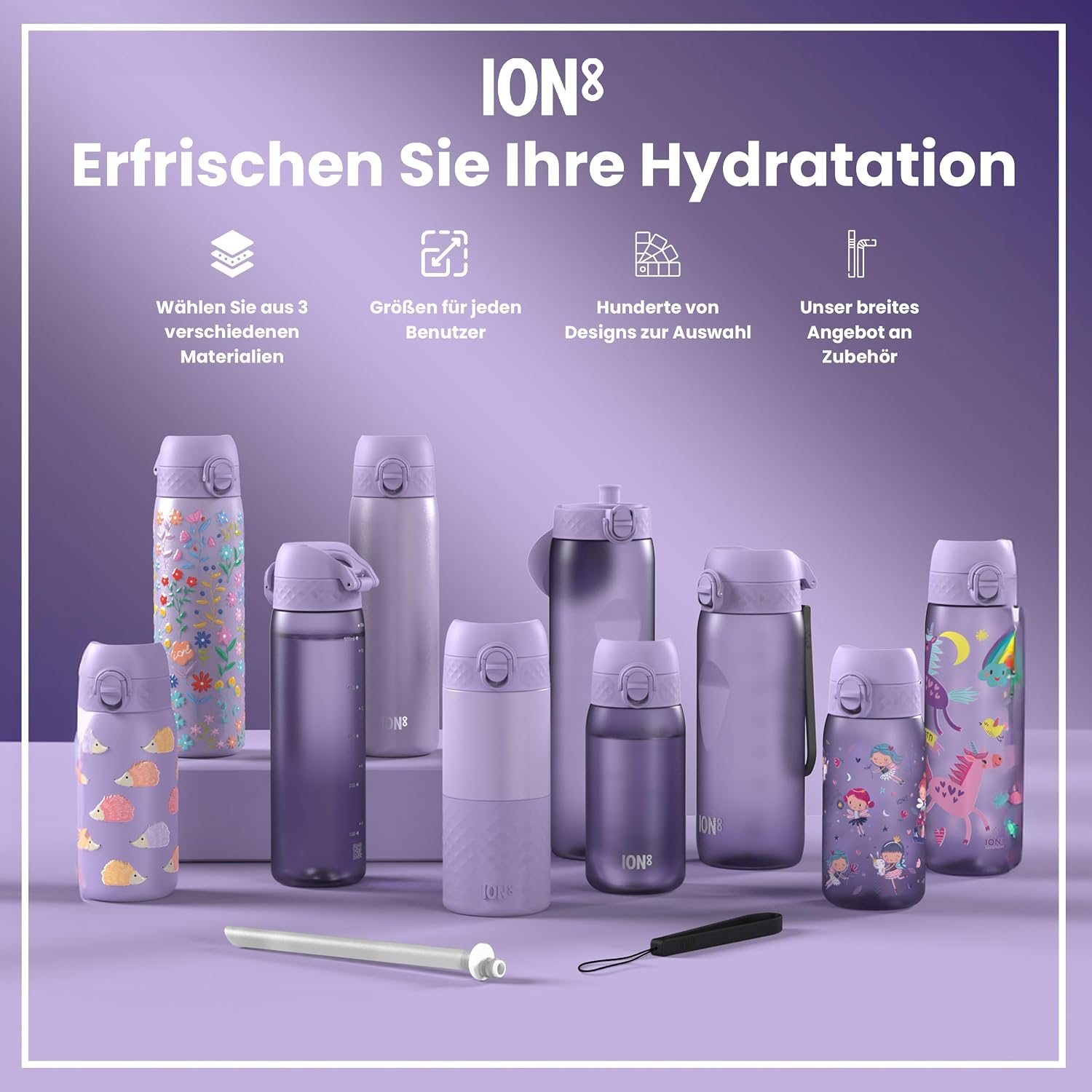 Thumbnail 6 de ion8 Quench 1 L Trinkflasche đ„€