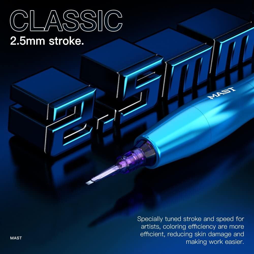Thumbnail 4 de Mast P20 stylo sans fil de tatouage rotary 2,5 mm – avec 2 batteries et écran OLED