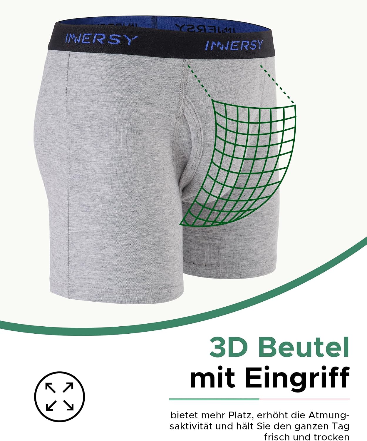 Detalle de INNERSY Jungen Boxershorts 5er Pack Baumwolle