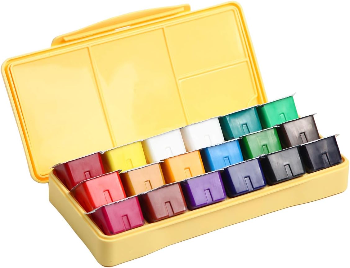 Thumbnail 6 de HIMI Gouache Kit 18 Couleurs 30 ml – Non Toxique, Étui Portable et Tasse Gelée