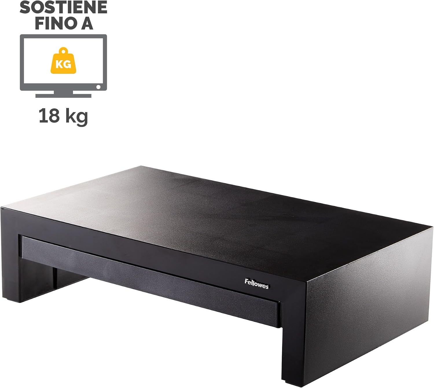 Thumbnail 2 de Fellowes Supporto Monitor Designer Suites con cassetto integrato – Altezza regolabile e portata 18 kg