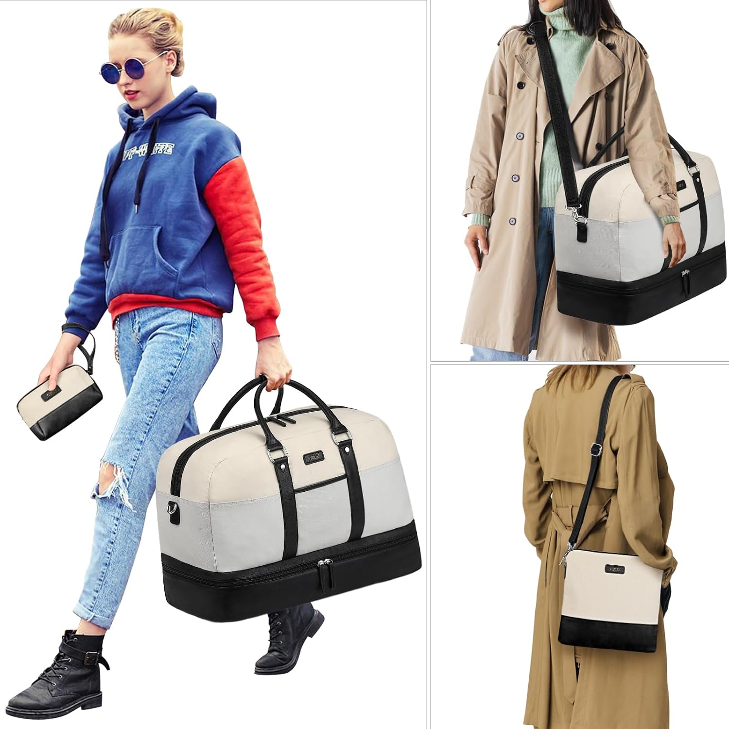 Detalle 2 de IBFUN Travel Duffel Bag, Canvas