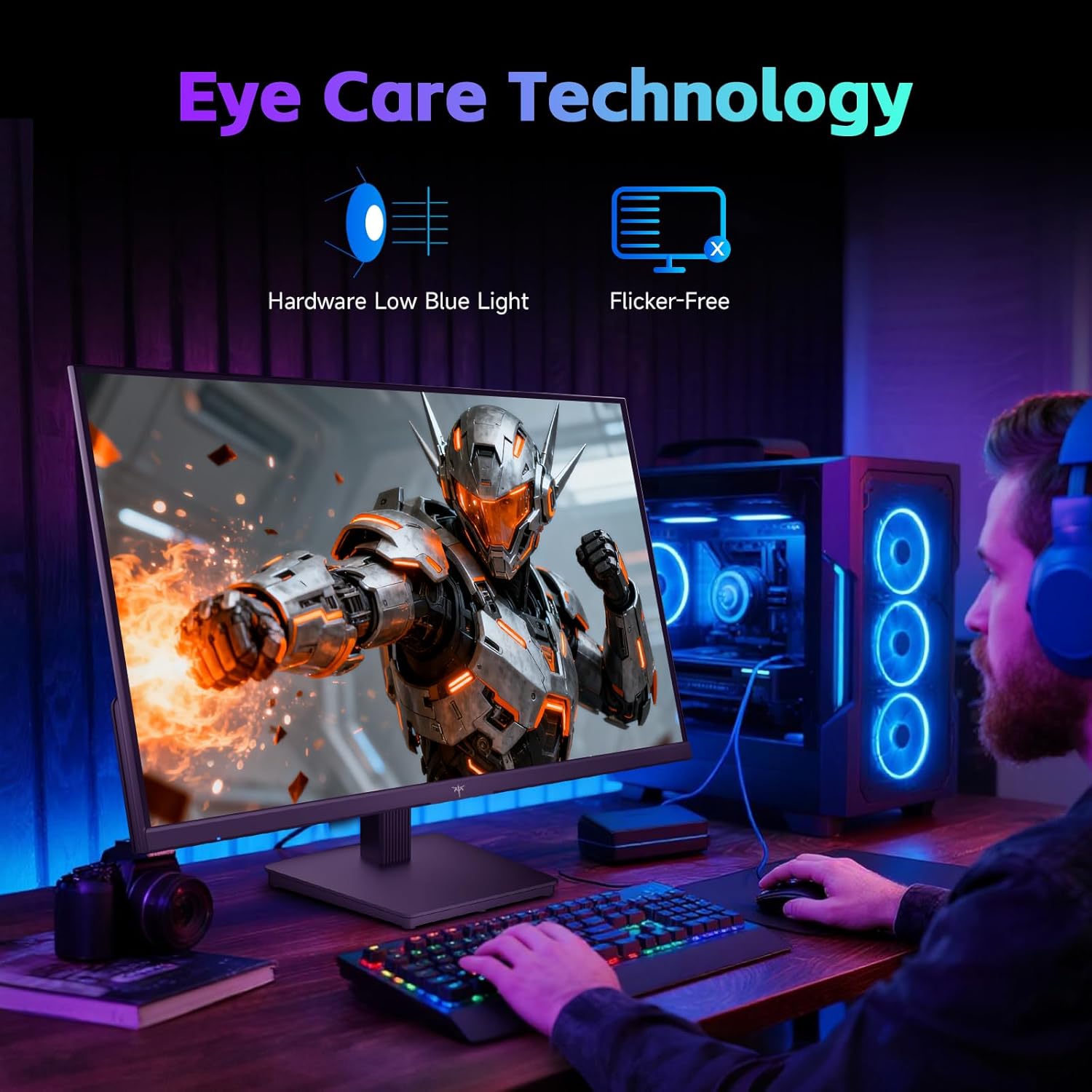 Thumbnail 6 de KTC Gaming Monitor (FHD up to 144Hz) with IPS panel, Adaptive Sync and anti-blue light