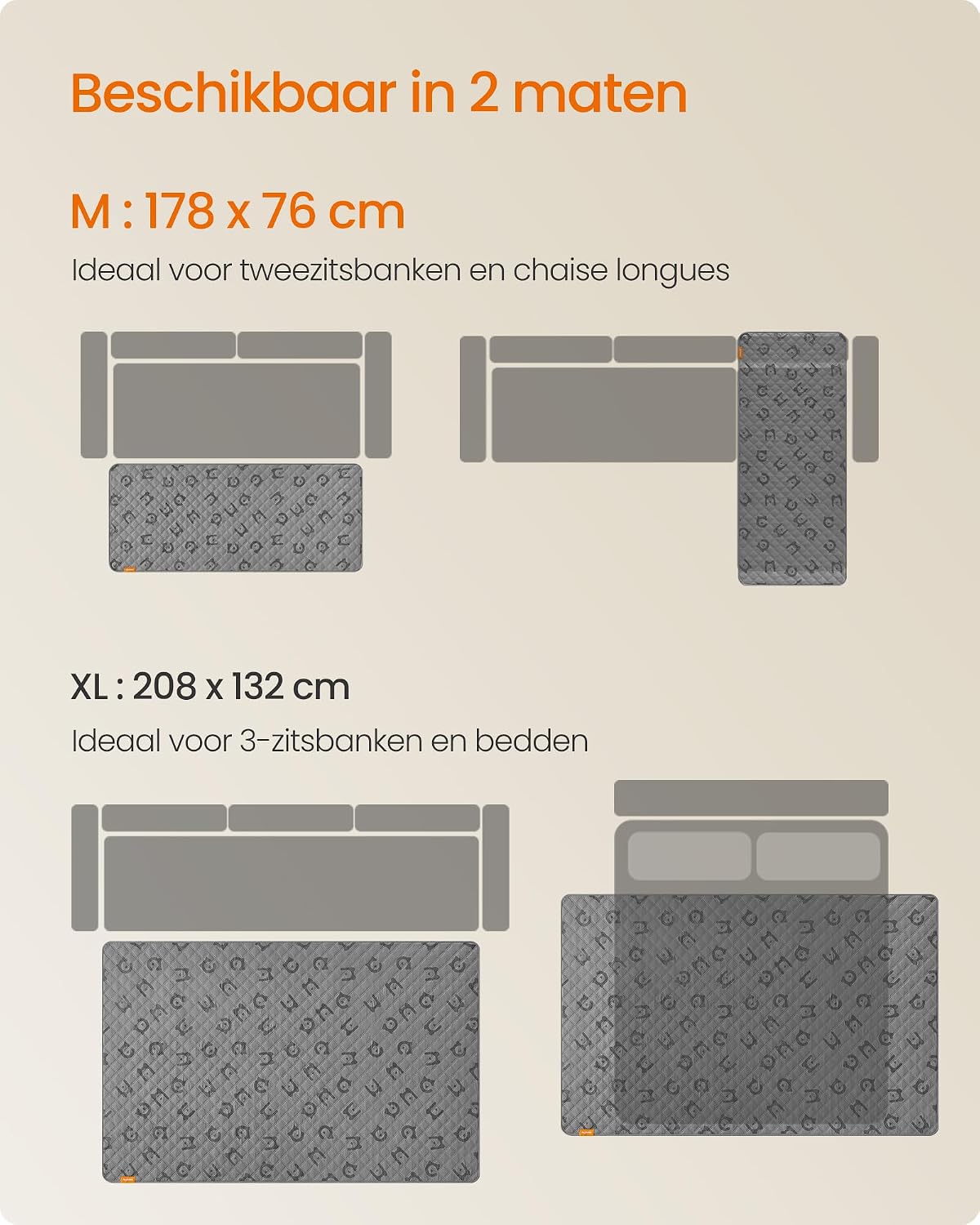 Detalle de FEANDREA BASCO Collection PPB025G01 hondendeken 178 x 76 cm, waterdicht