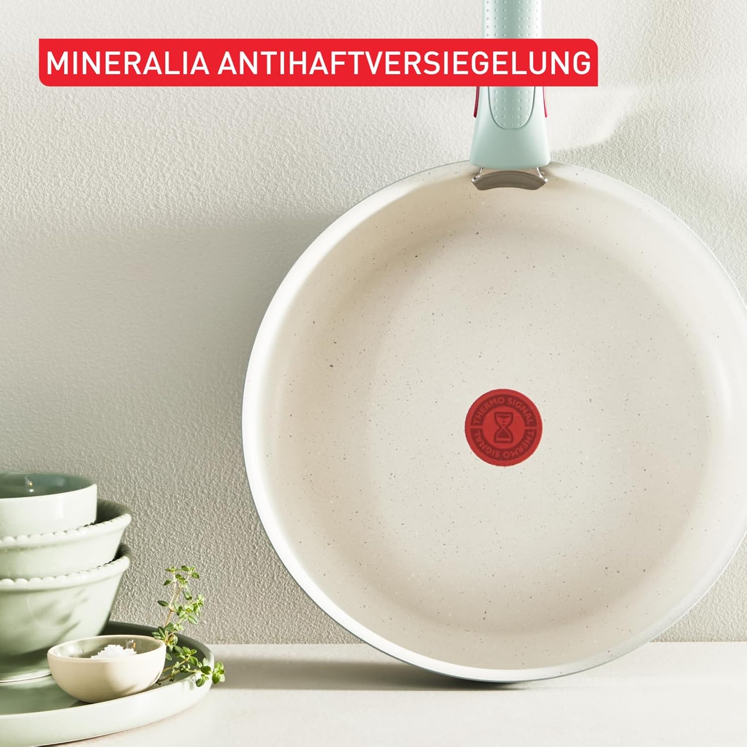 Thumbnail 4 de Tefal Ingenio Serenity Kochgeschirr-Set 11-teilig (stapelbar, abnehmbarer Griff) – Mineralia Antihaft, für alle Herdarten inkl. Induktion