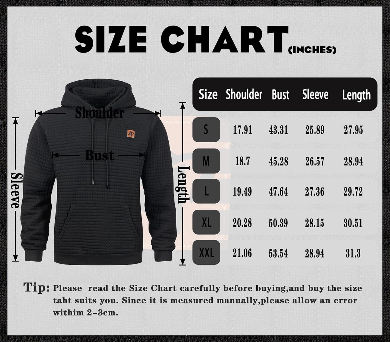 Thumbnail 4 de Furpazven Mens Hoodie Pullover Sweatshirt UK