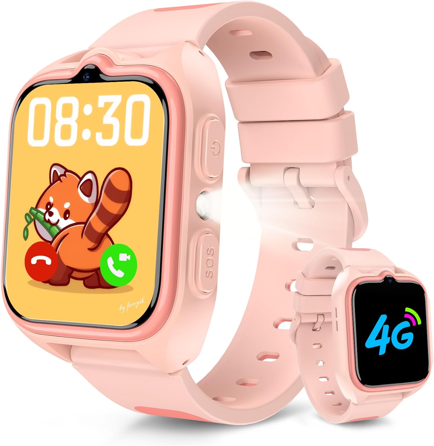 Detalle de 4G Reloj Inteligente Niños con GPS y Llamadas Pink