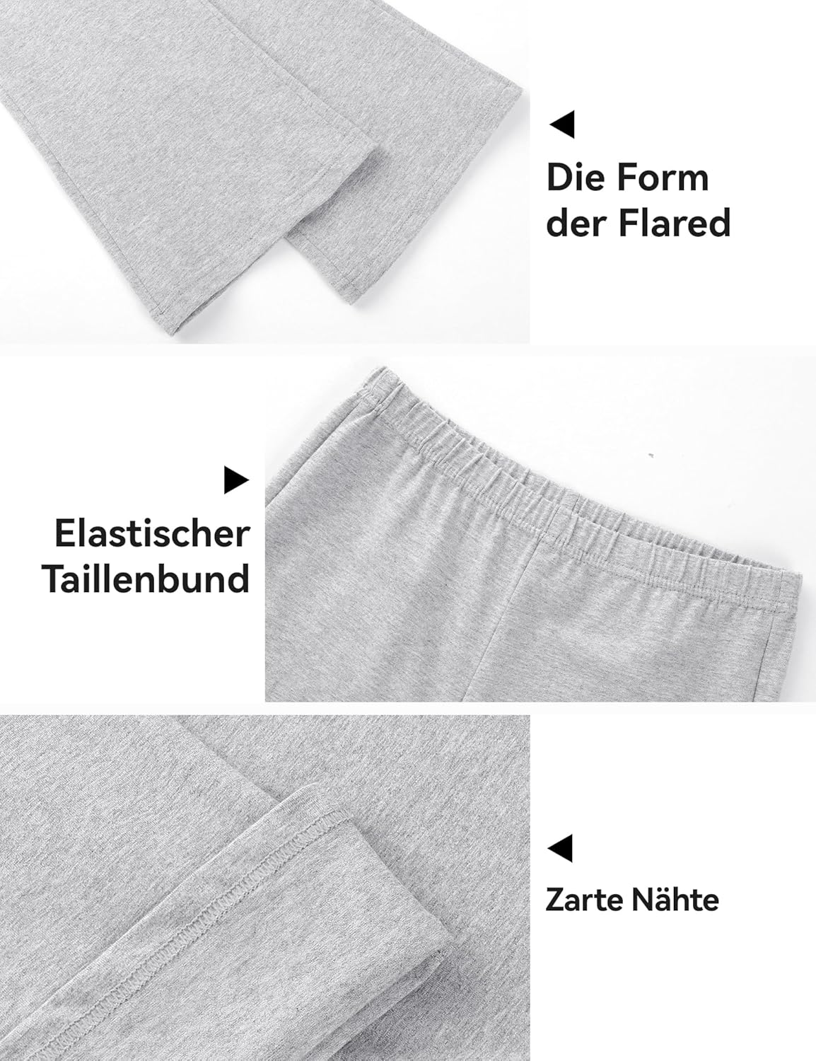 Thumbnail 4 de KEREDA Schlaghose Mädchen Leggings Schlag – 3er-Pack, Baumwolle
