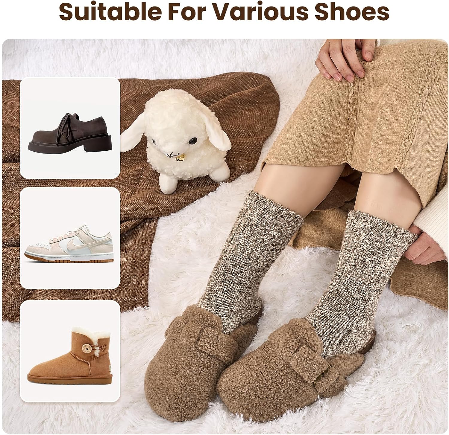 Thumbnail 6 de Niorasen NSUS25110 Women's Thermal Crew Socks, Cushioned 3-Pair Pack