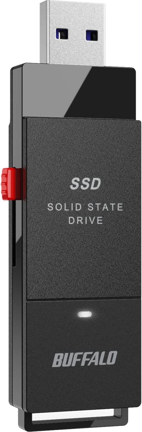 Detalle de バッファロー SSD-PUT500U3-B/N ポータブルSSD 500GB USB 3.2 Gen 1・ブラック