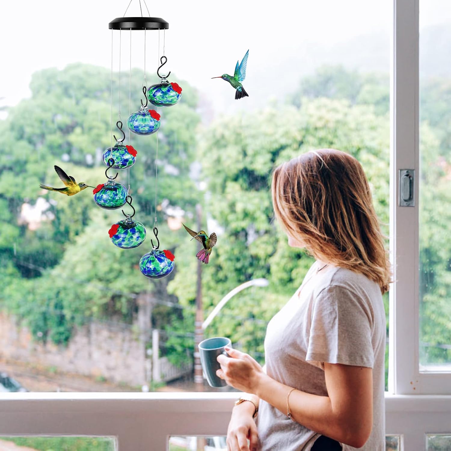 Detalle 1 de Headak Life Hummingbird Feeder Wind Chime
