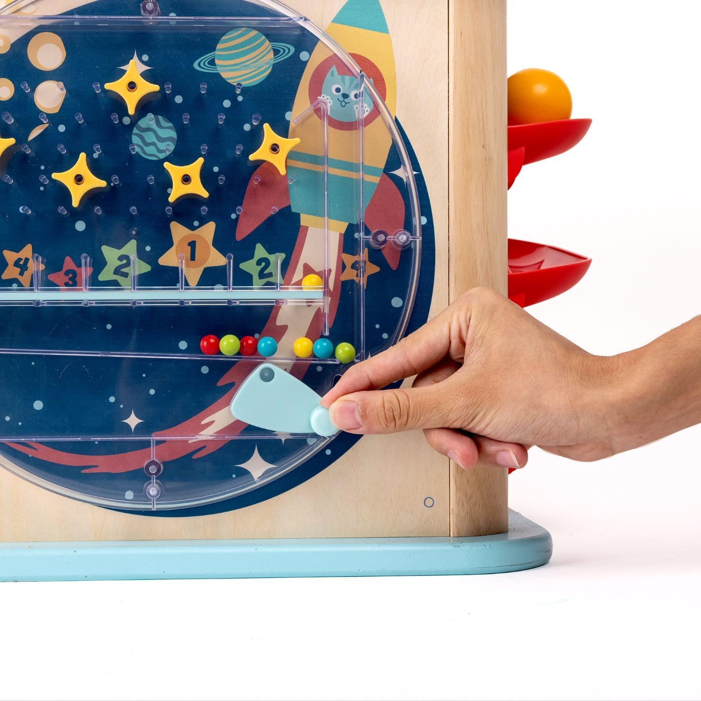 Detalle 2 de Hape Magischer Motorikwürfel mit Sound-Funktion – Motorikspielzeug ab 12 Monaten
