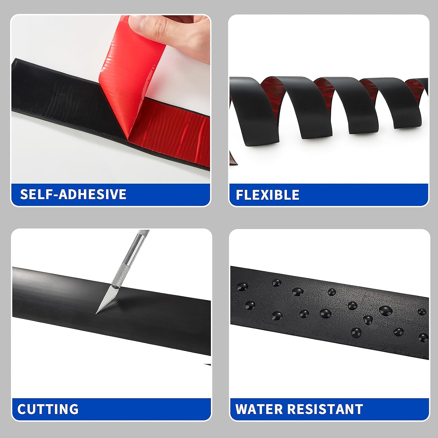 Detalle de Laminate threshold strip 5cm PVC 3m