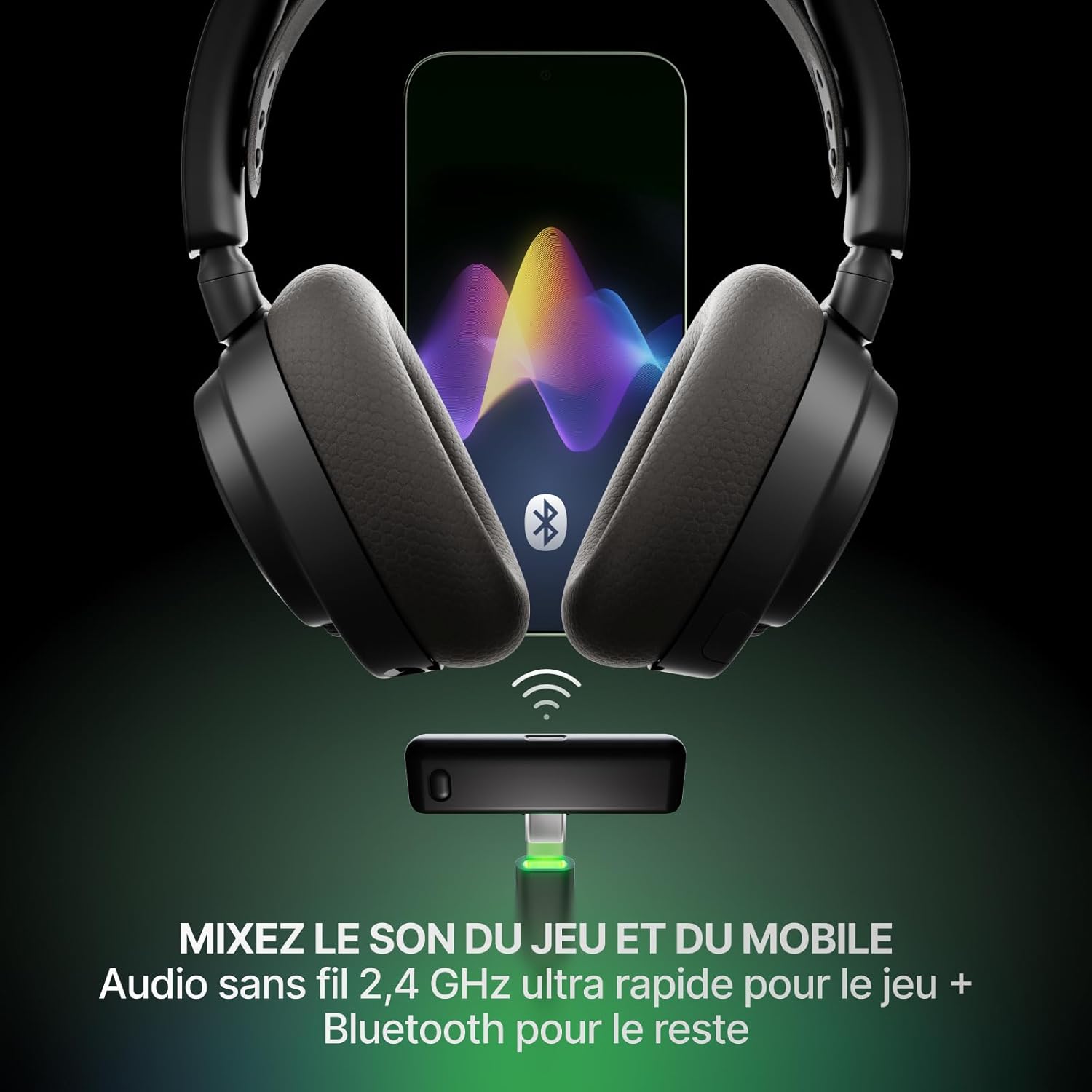 Thumbnail 3 de SteelSeries Arctis Nova 7X Gen 2 – Casque sans fil multi-plateforme (2,4 GHz + Bluetooth) avec contrôle audio en temps réel