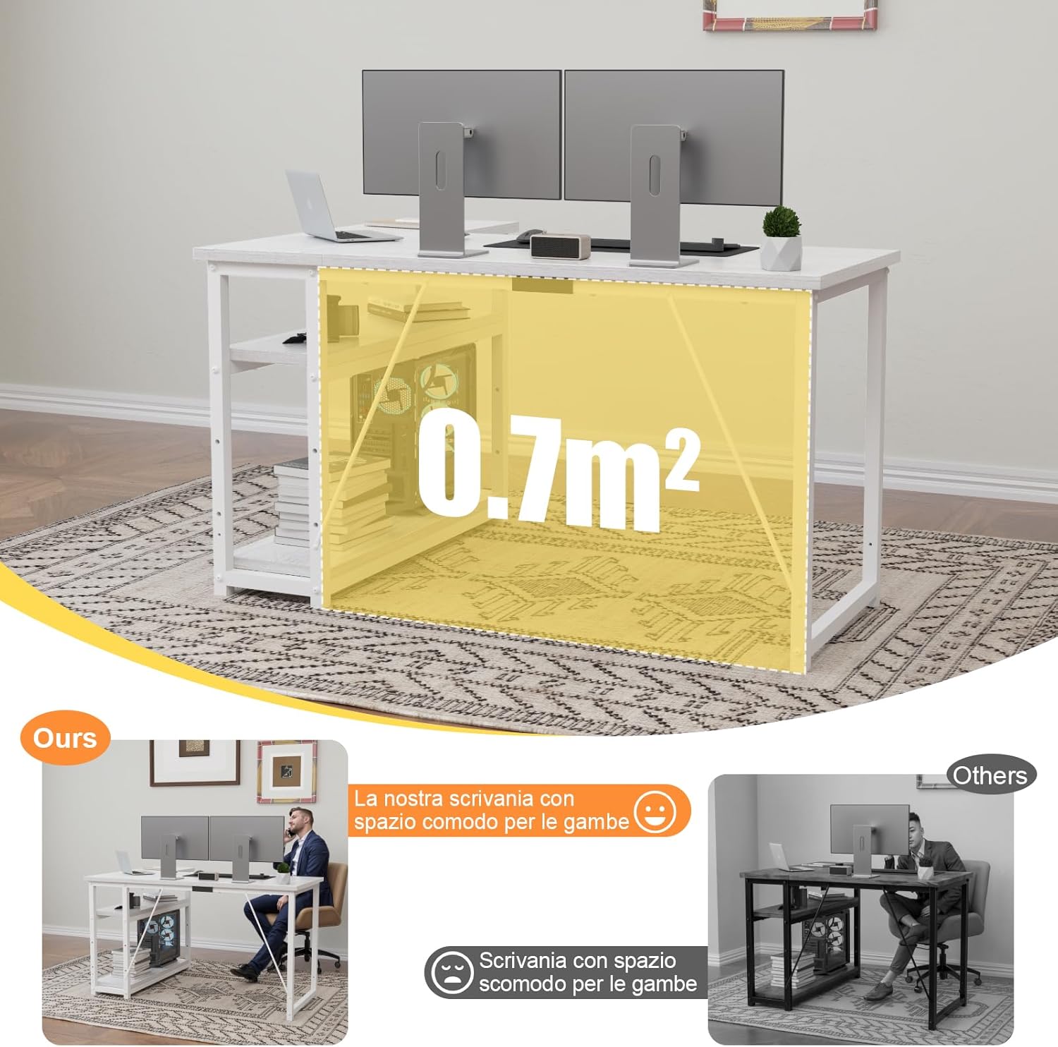 Thumbnail 2 de TRIUMPHKEY Scrivania a L 120x80 cm 🪑