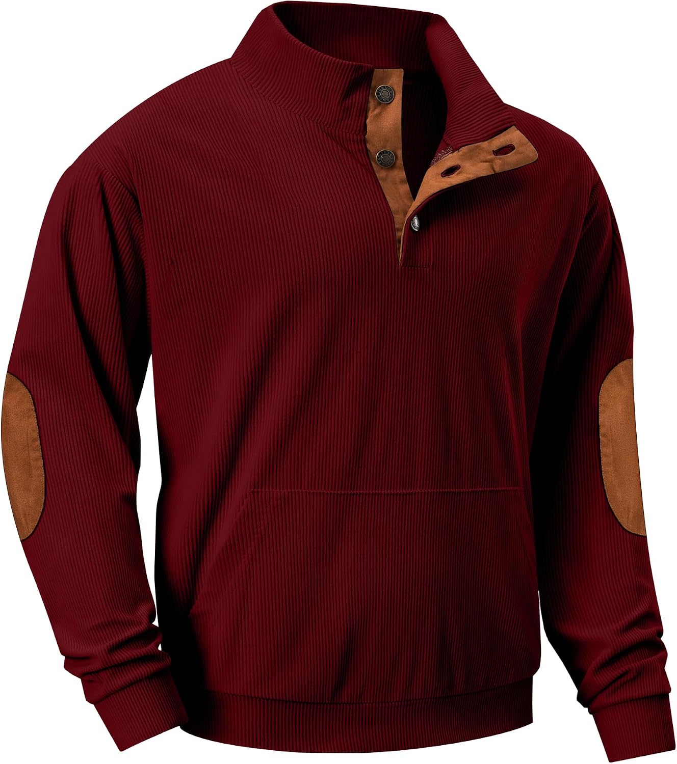 Thumbnail 5 de JMIERR Corduroy Stand-Collar Sweatshirt with Pockets