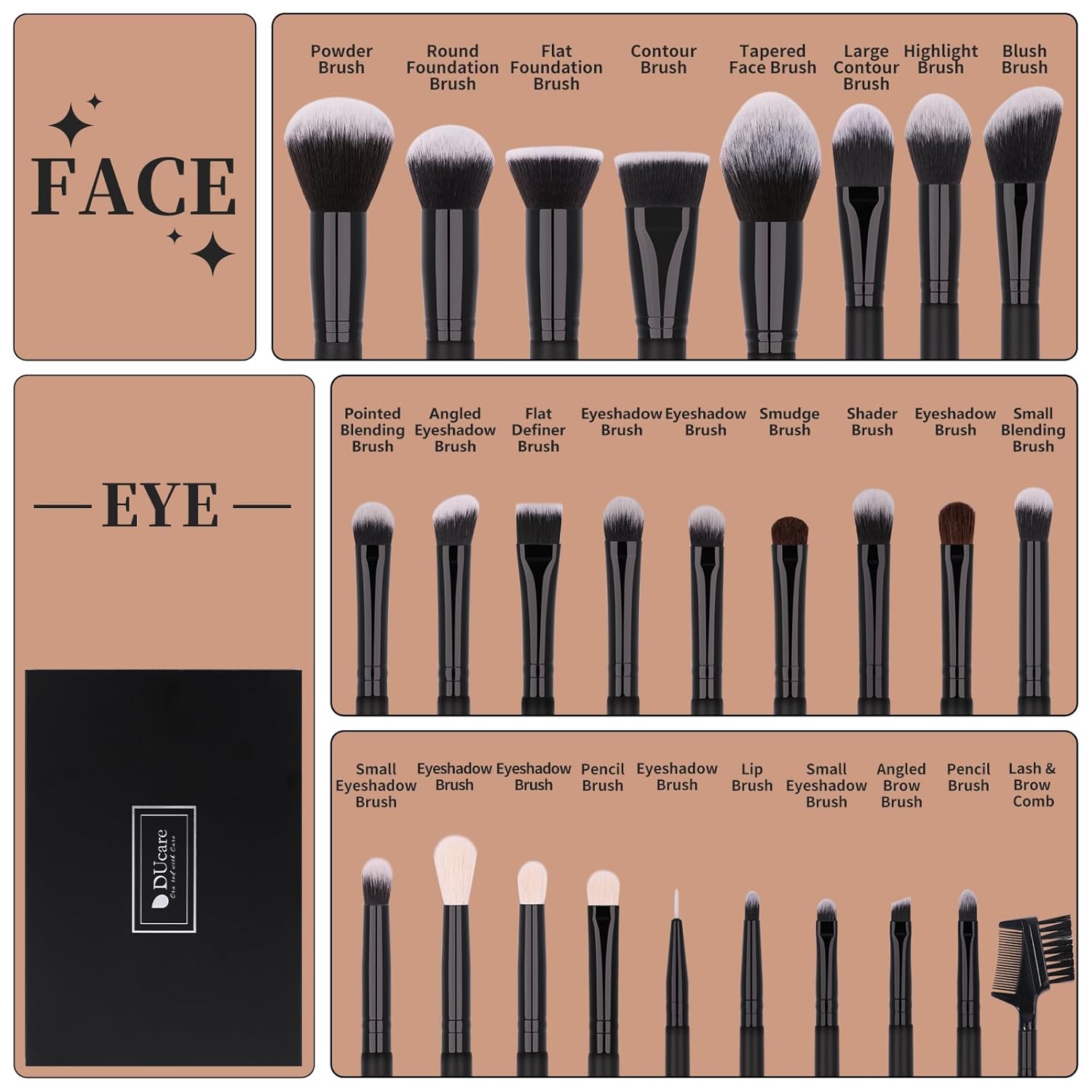 Thumbnail 2 de DUcare 27Pc Makeup Brush Set ⚙