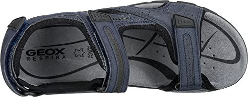 Detalle de Geox Uomo Sandal Strada D – Sandali da uomo, Blu Grigio Navy, 42 EU