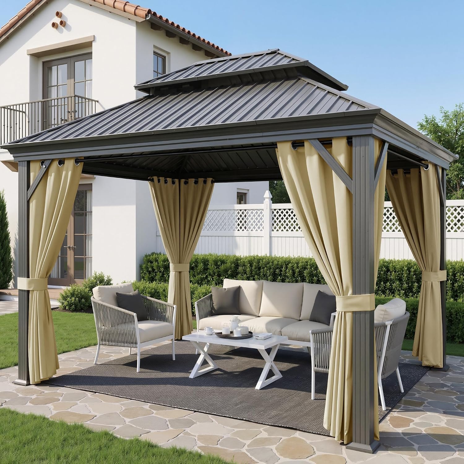 Detalle 2 de StangH Outdoor Curtains, 52 x 84 in
