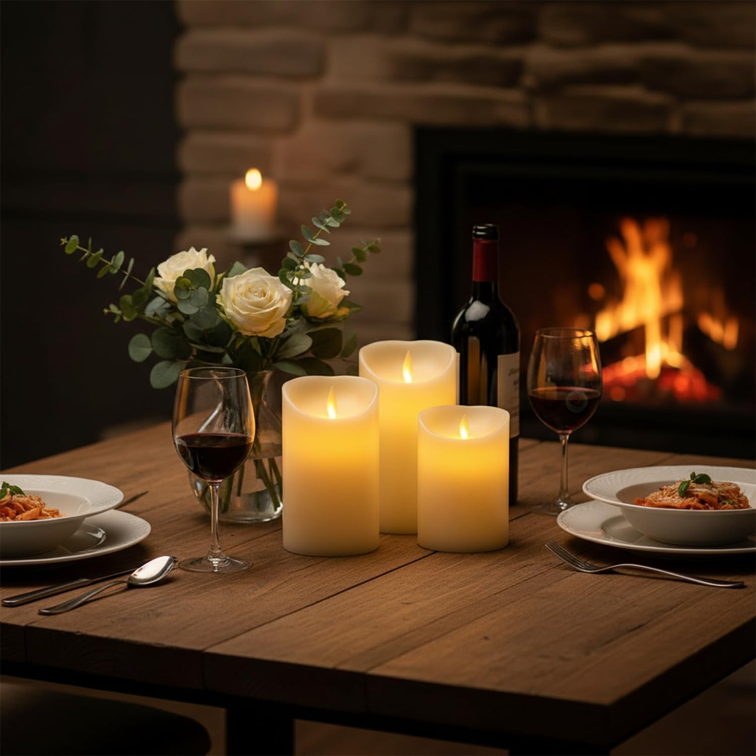 Thumbnail 3 de furein Velas LED de cera auténtica 13x7cm
