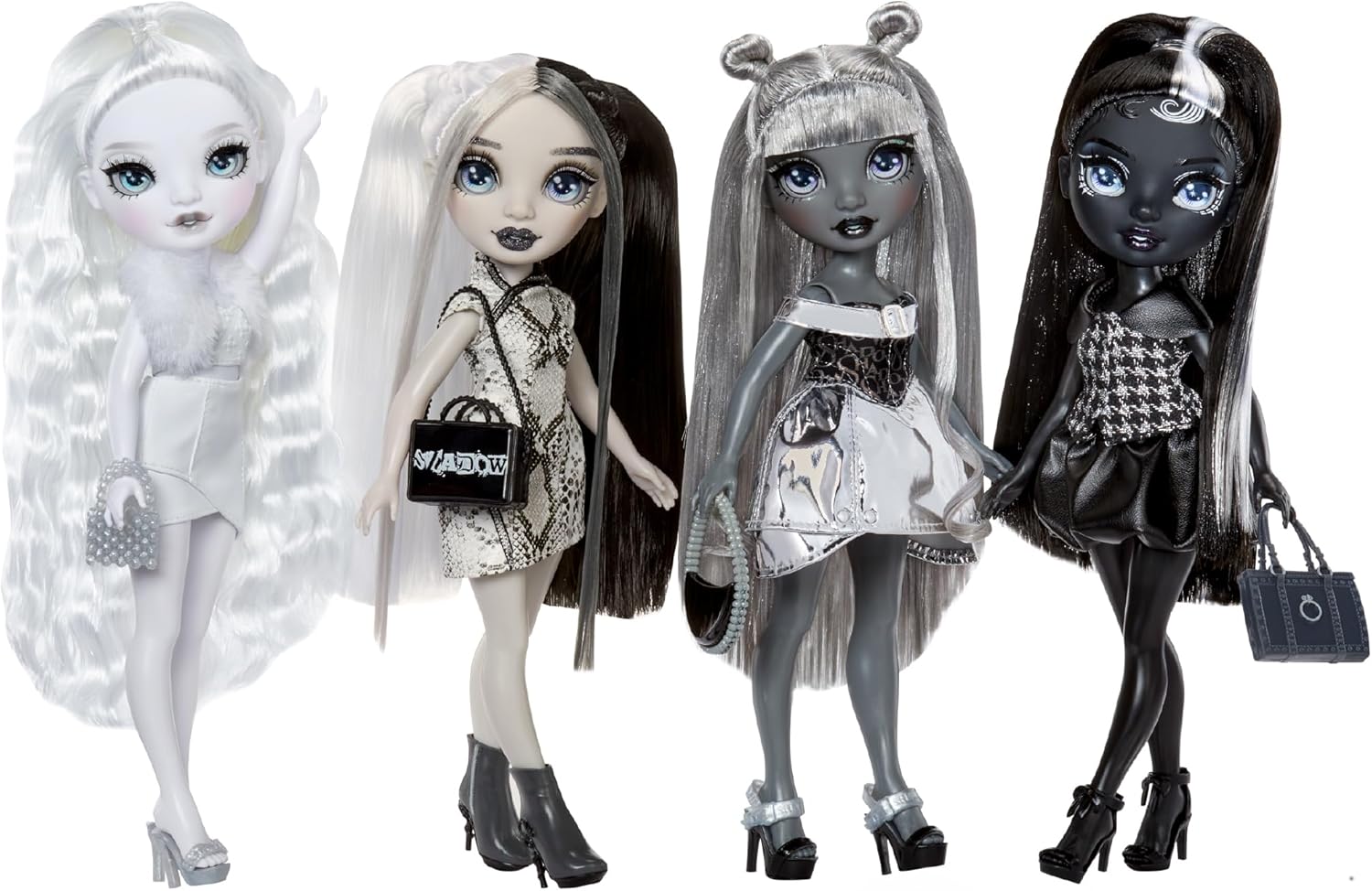 Thumbnail 5 de Rainbow High Shadow High Luna Madison (28 cm) – Modepuppe im grauen Metallic-Look mit Tasche