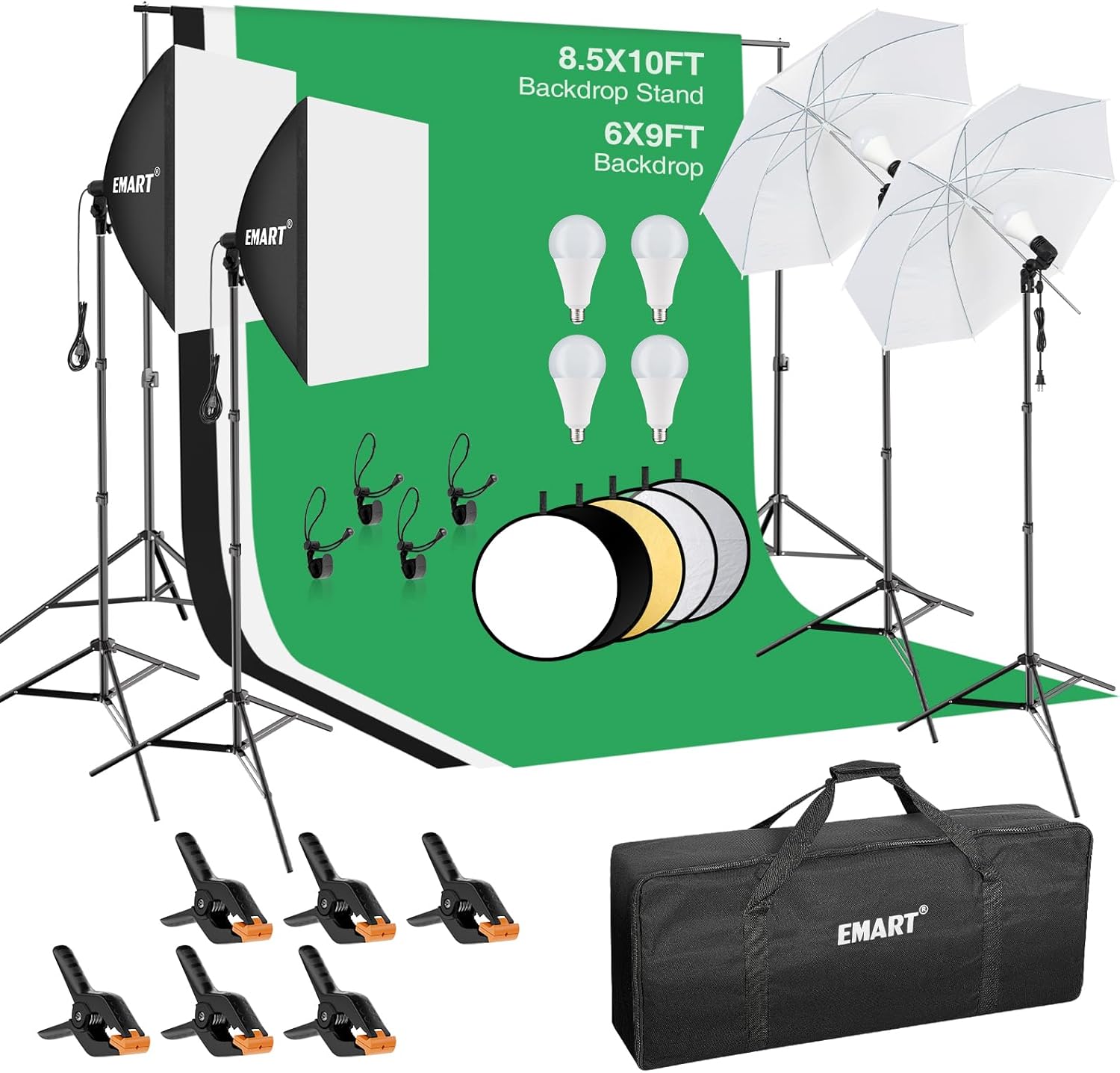 Detalle de EMART 8.5 x 10 ft Backdrop Support System