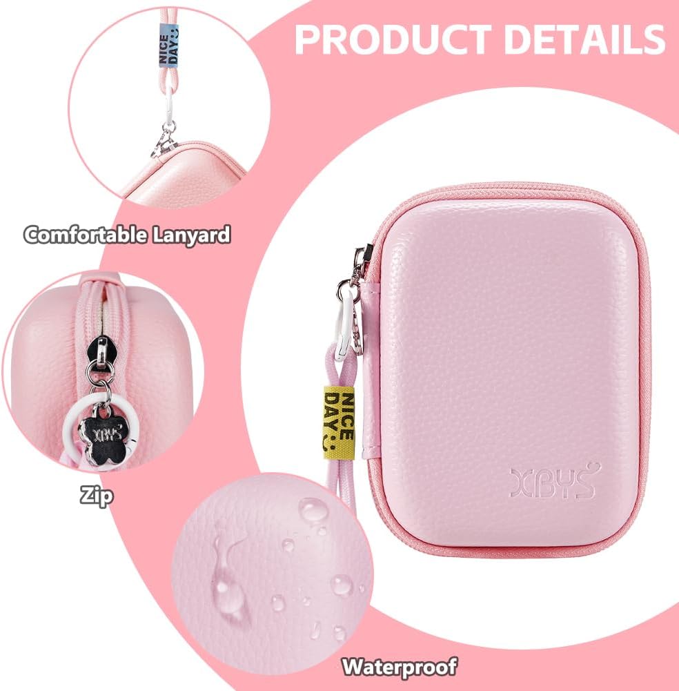 Detalle 2 de Ainiv small digital camera case with strap — compact PU+EVA camera pouch for Sony, Casio, Canon & more