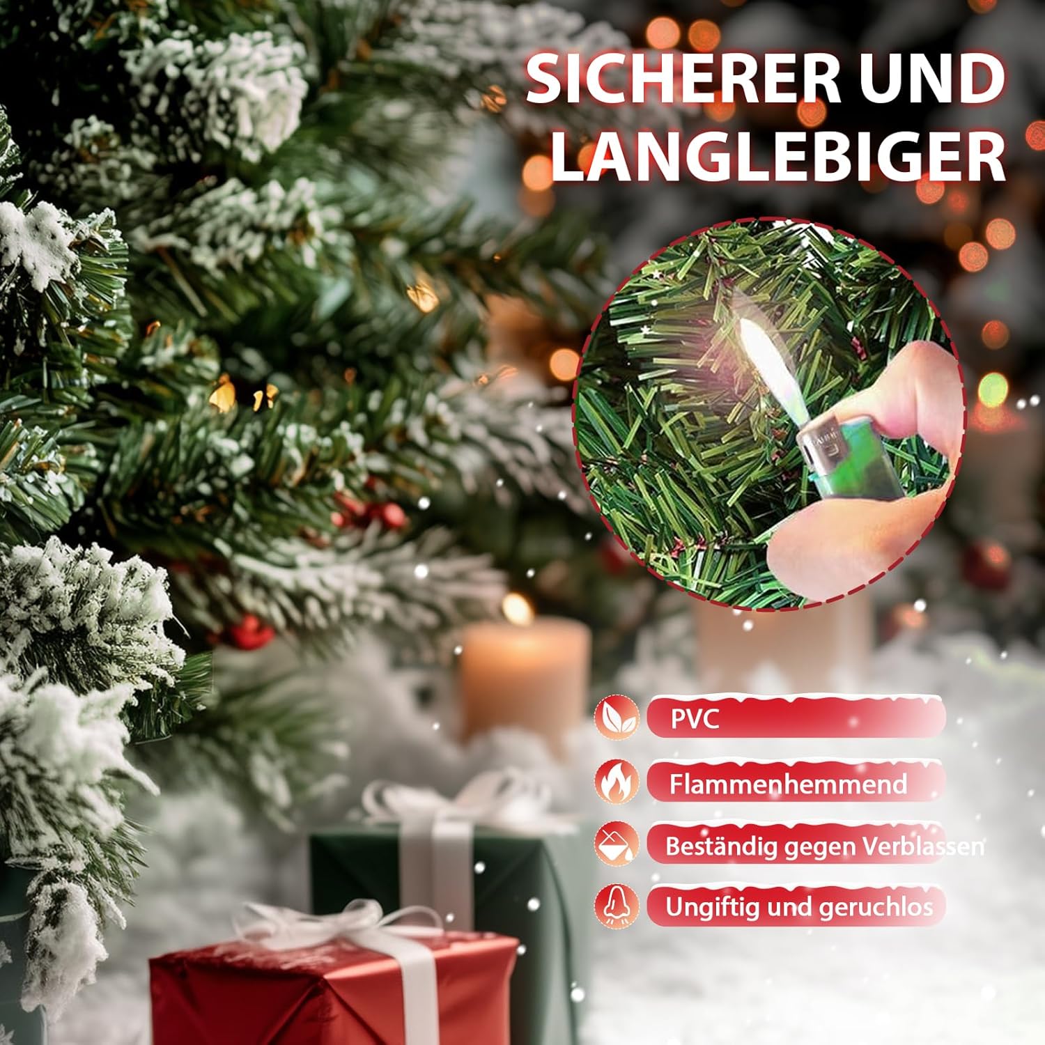 Thumbnail 2 de EXRACING Sapin de Noël Artificiel Premium 180 cm Vert