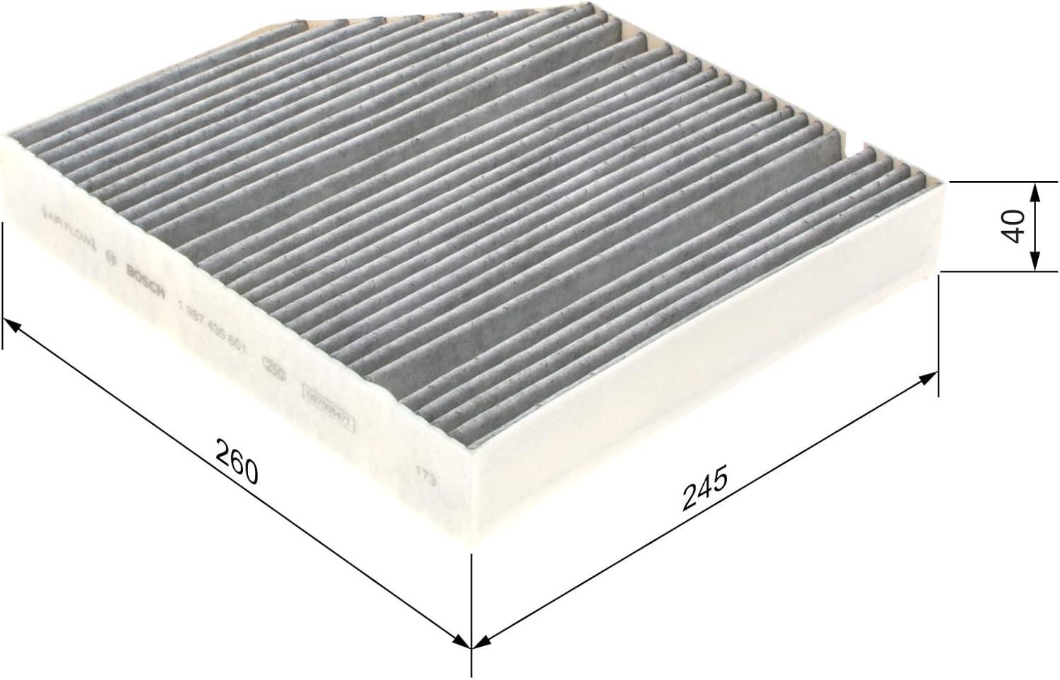 Thumbnail 1 de Bosch Filtro Abitacolo ai Carboni Attivi R5601 – filtrazione efficace per aria pulita nell’auto