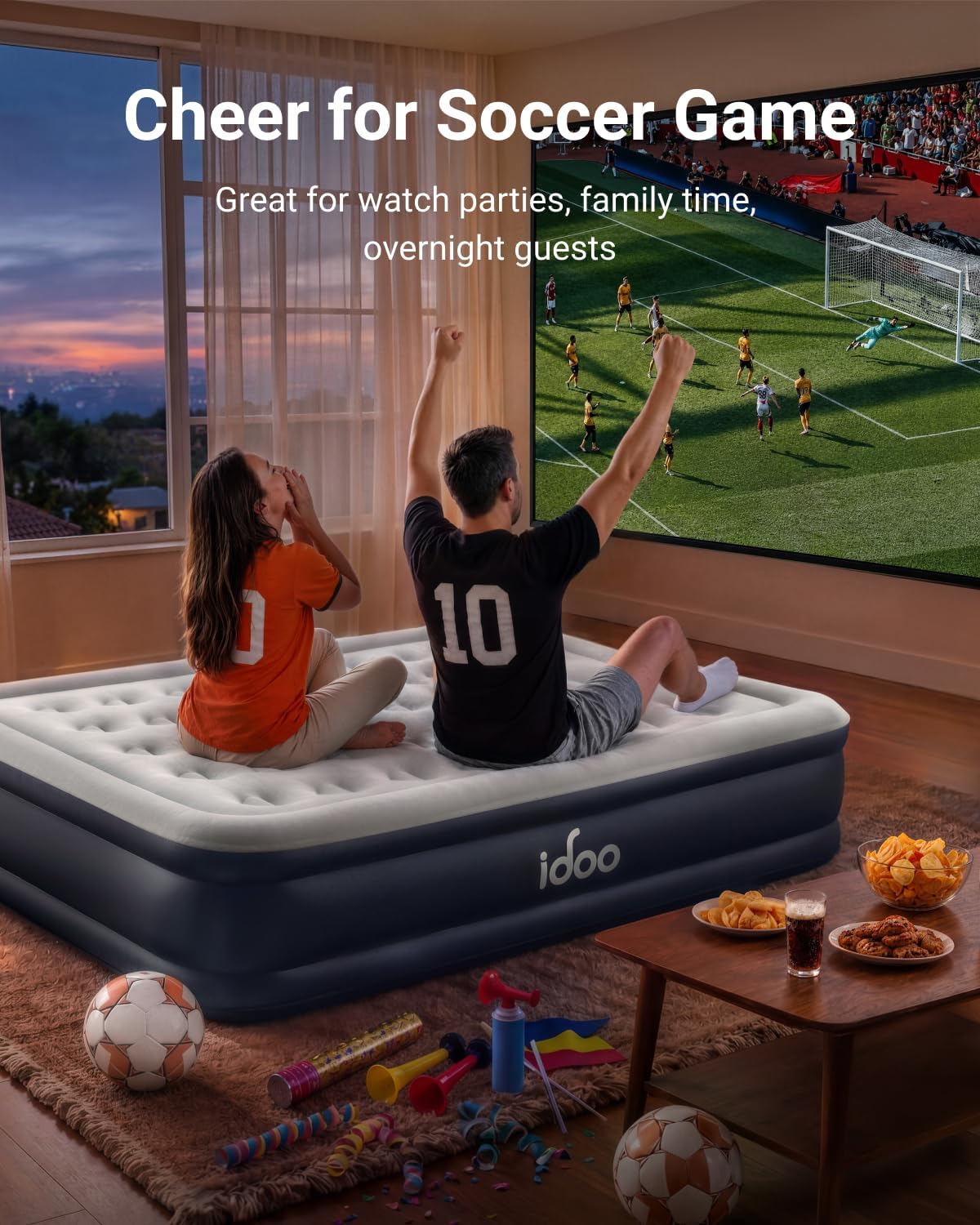 Thumbnail 2 de iDOO Queen Air Mattress 18"