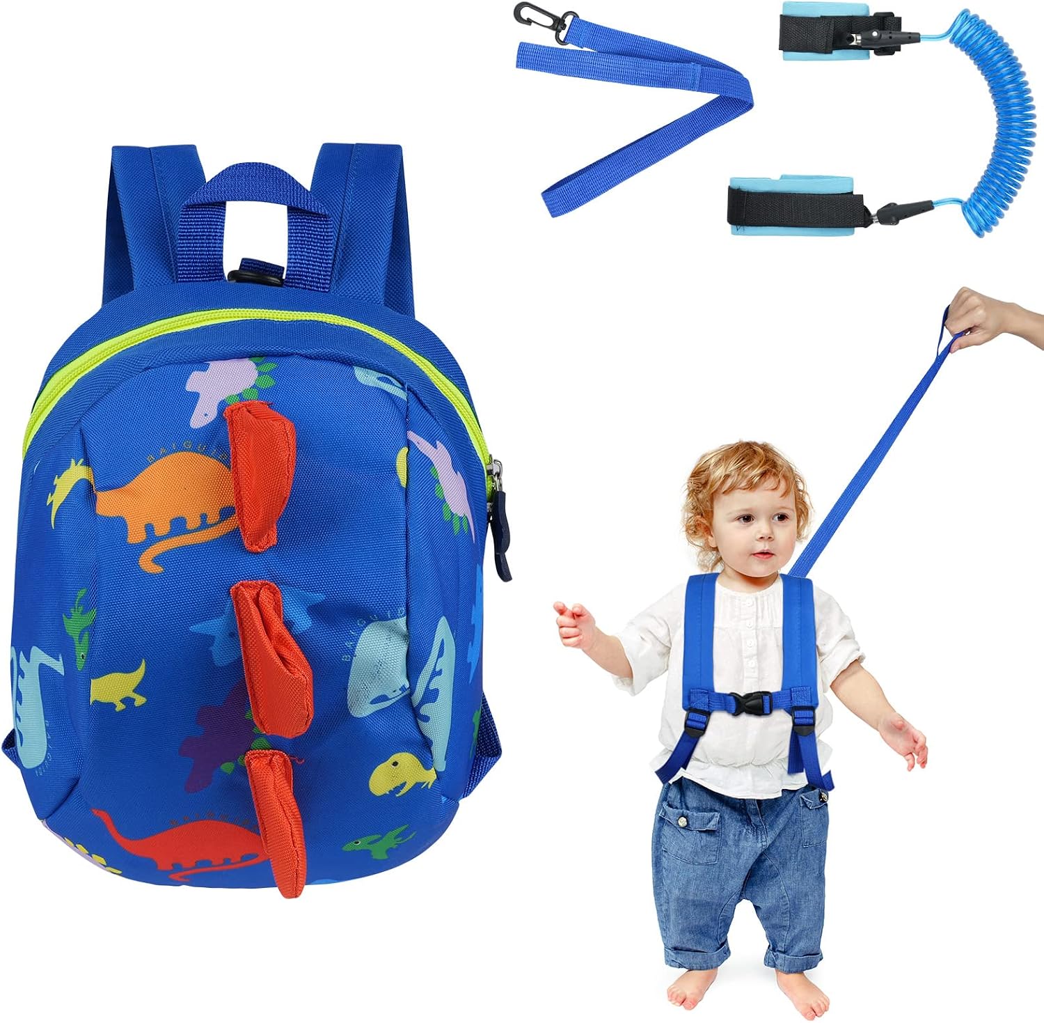 Detalle de AOMIG Baby Reins: Dinosaur Themed Walking Harness and Safety Leash