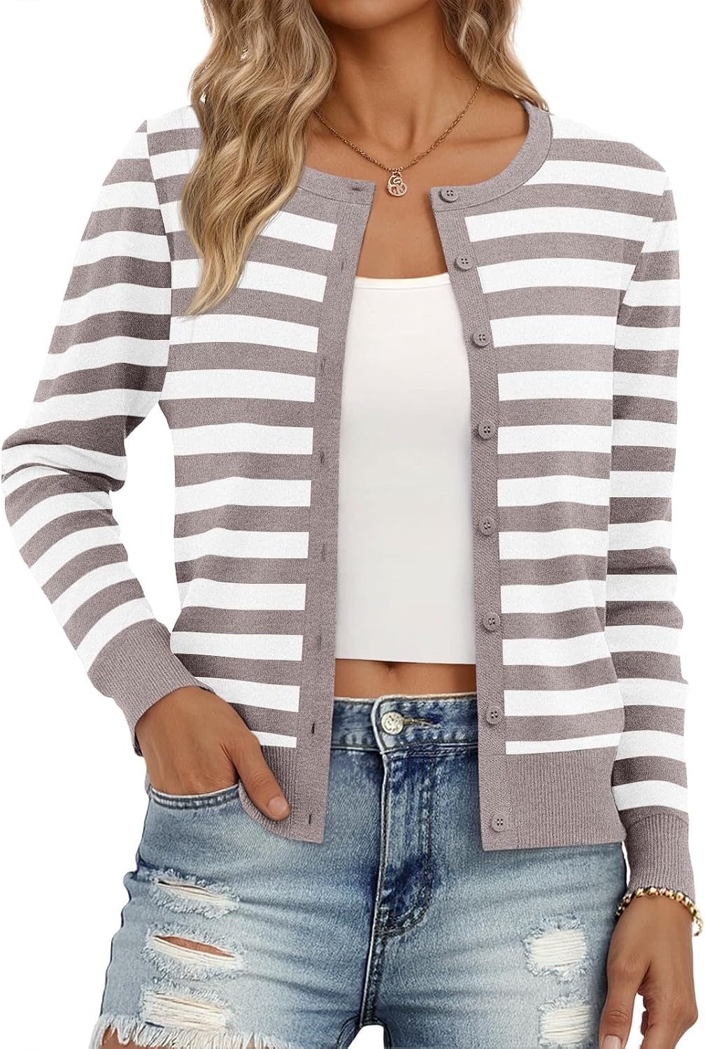 Thumbnail 5 de Lightweight Cardigan 71% Polyester