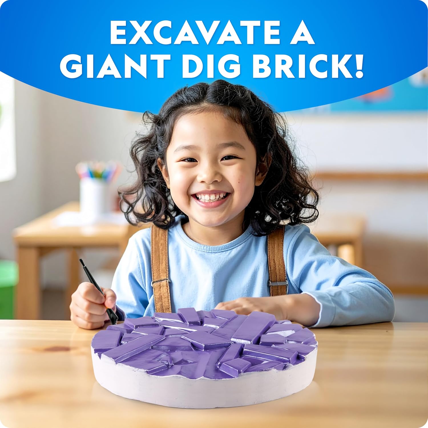 Thumbnail 5 de NATIONAL GEOGRAPHIC Gigantic Gemstone Dig Kit – 100 Real Gemstones Excavated from a Giant Brick
