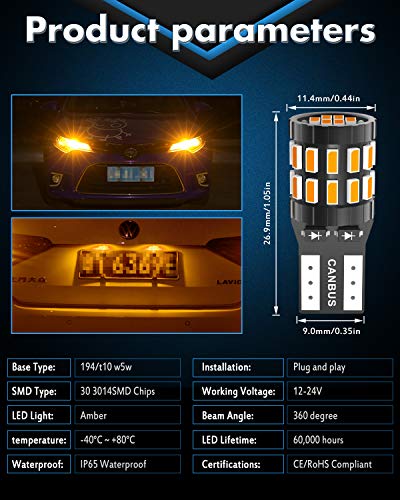 Thumbnail 3 de KATUR T10 W5W Lampadina LED CANBUS 12-24V per auto