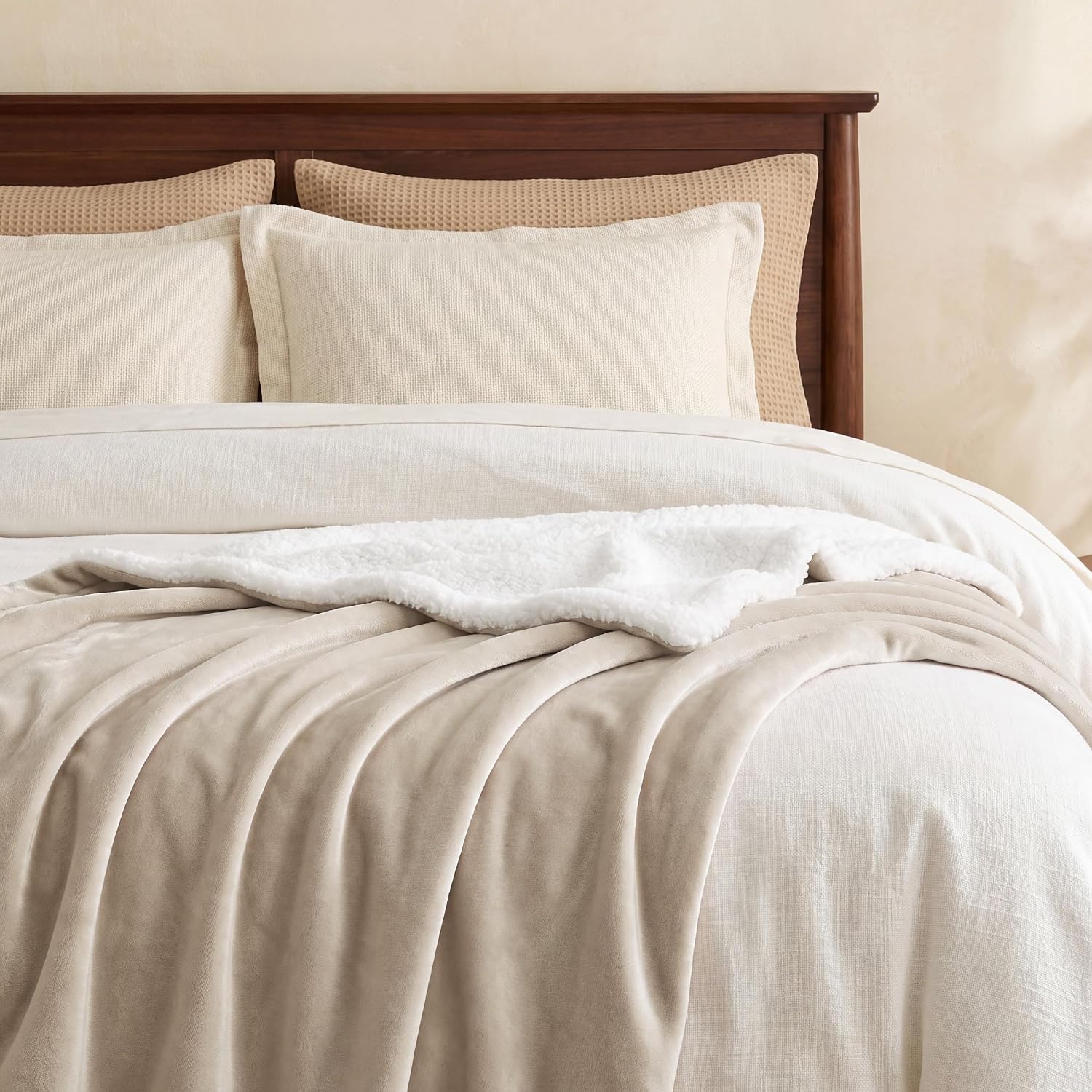 Thumbnail 3 de Bedsure Sherpa fleece blanket, 60 x 80 inches