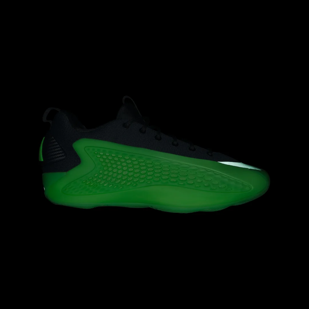 Detalle 2 de Zapatilla Anthony Edwards 1 Low Basketball de Adidas — color Verde