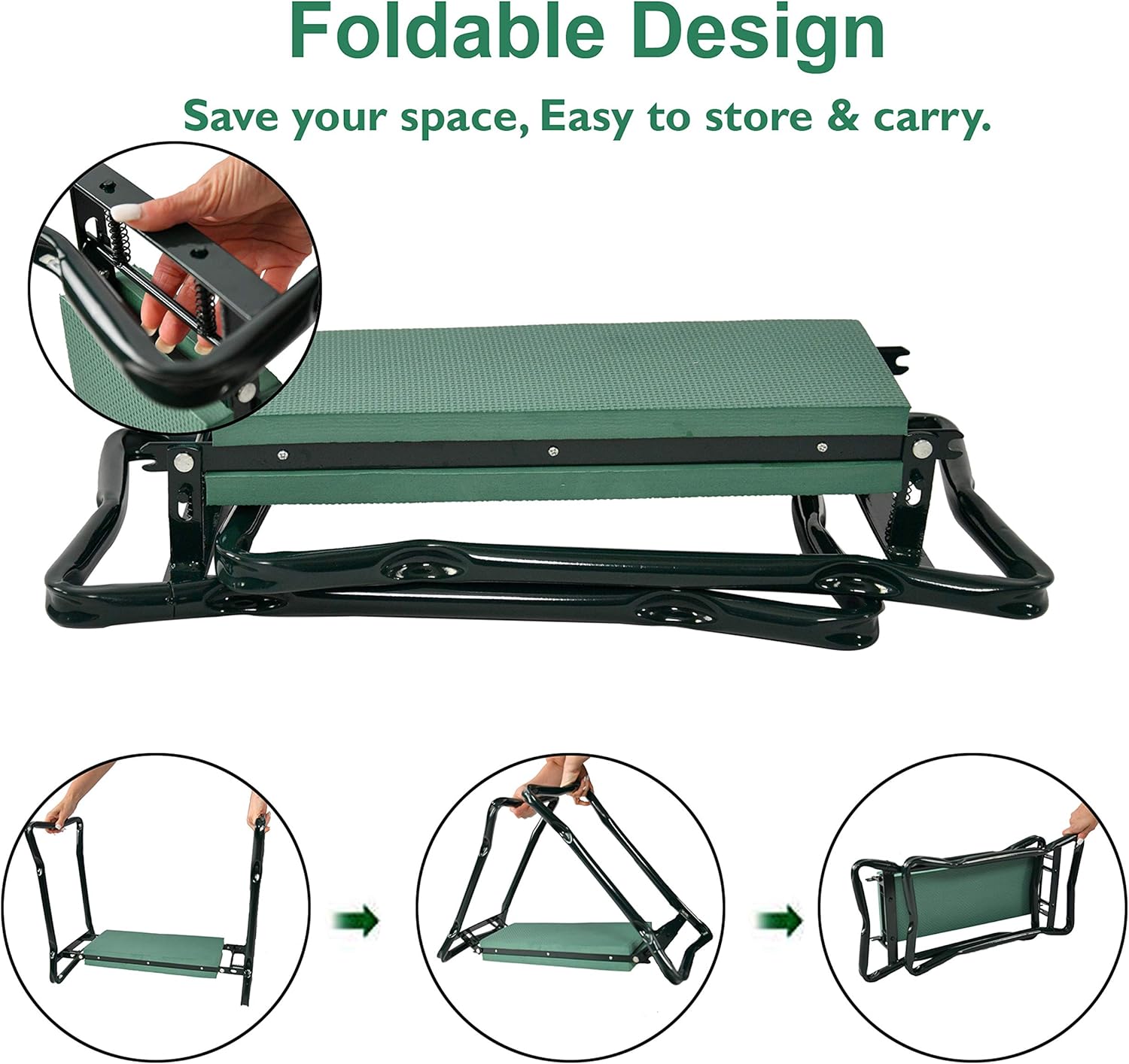 Detalle 2 de Home-X Foldable Garden Kneeler and Seat 1pc