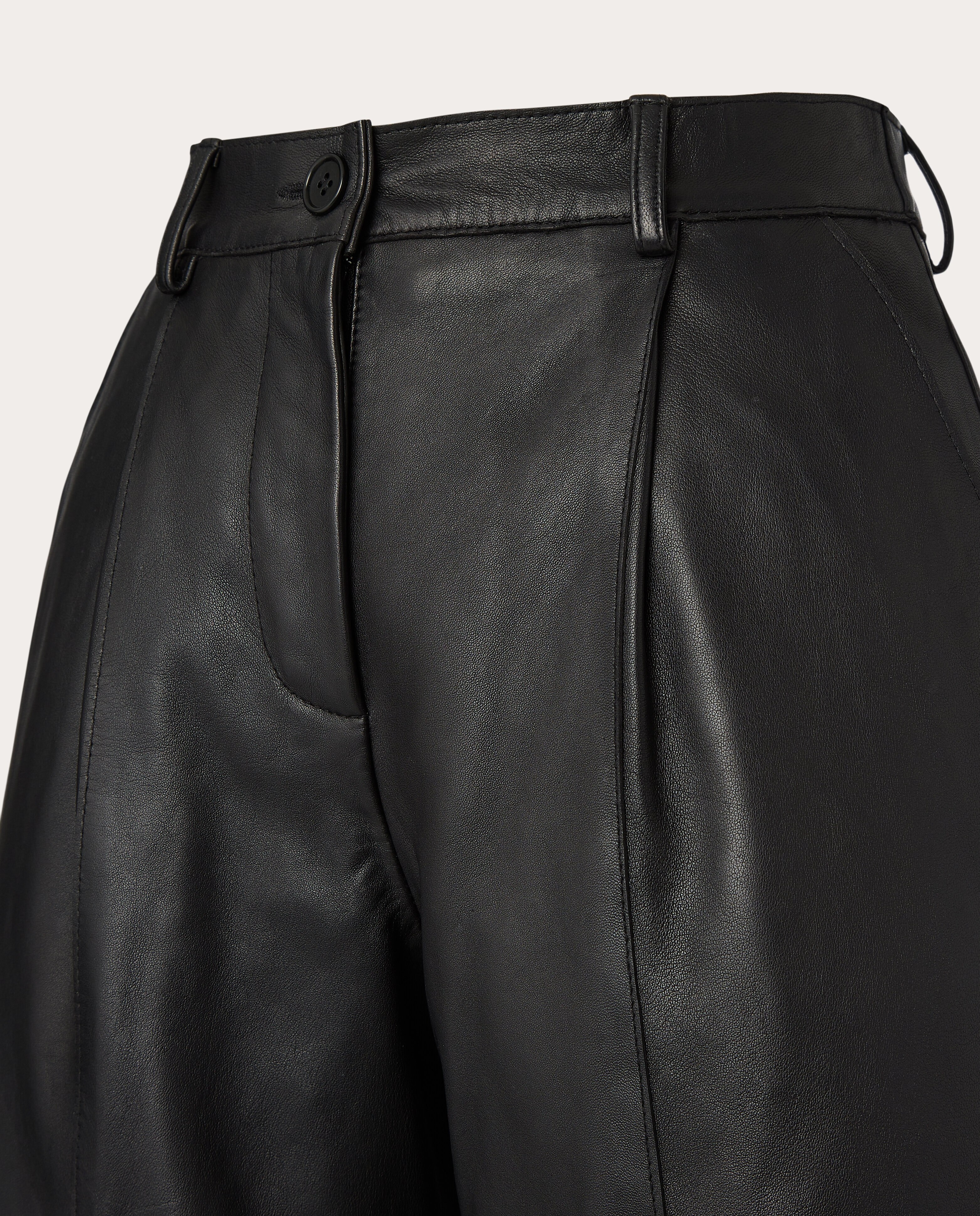 Thumbnail 3 de P.A.R.O.S.H Pantalón recto de piel 👜