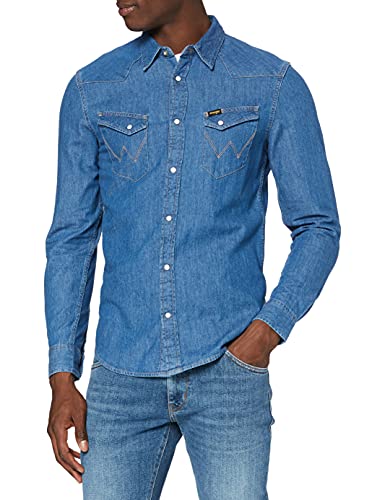 Detalle de Wrangler LS Western Denim Shirt camisa vaquera 1 unidad L