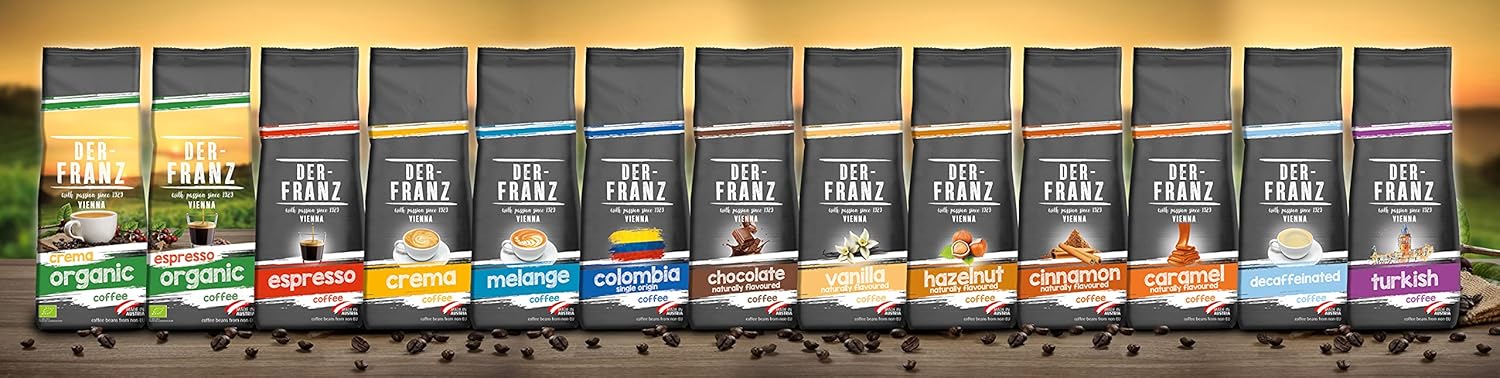 Thumbnail 4 de Der-Franz Melange Kaffee (ganze Bohne) – 3 x 500 g, Wiener Mischung aus 100 % Arabica