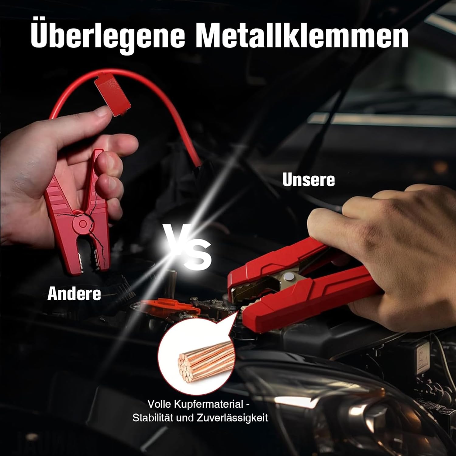 Detalle de GOOLOO GP2000 2000A Starthilfe Powerbank für Pkw