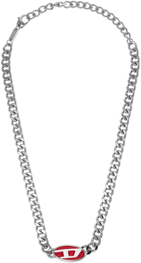 Thumbnail 6 de Diesel Collana da uomo in acciaio inossidabile bicolore con chiusura a moschettone