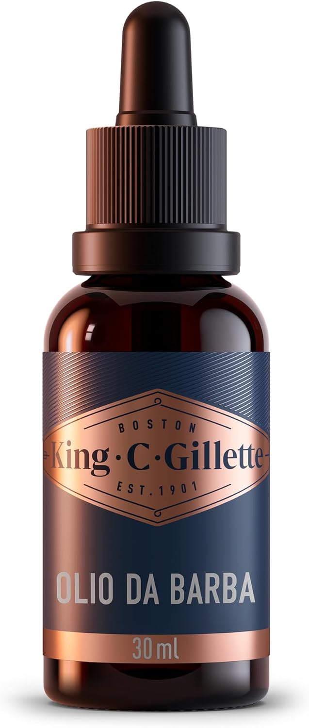 Thumbnail 6 de King C Gillette Olio Barba Uomo 30ml con Oli di Argan, Avocado, Macadamia e Mandorle
