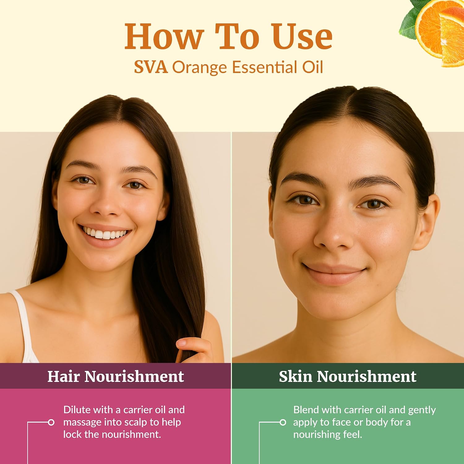 Detalle de SVA Orange Essential Oil, 4 fl oz