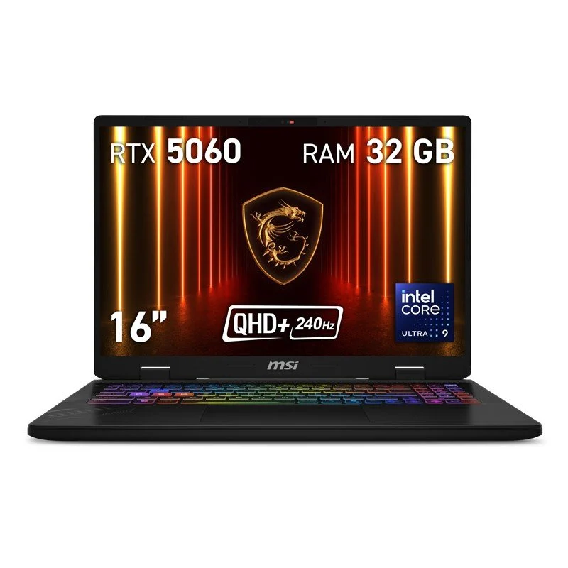 Detalle de MSI Crosshair 16 HX AI, RTX 5060 y 32GB